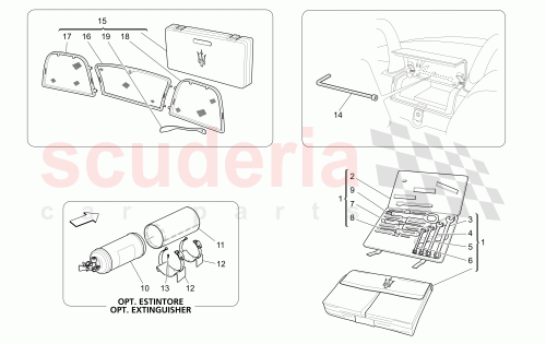 Part Diagram for Maserati 66106700