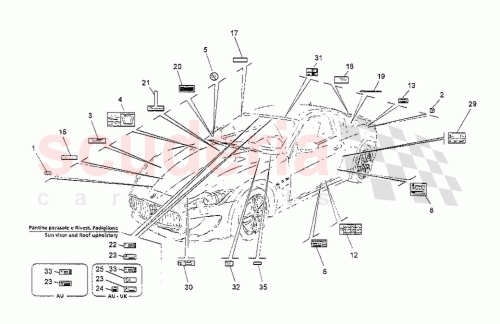 Part Diagram for Maserati 68893600