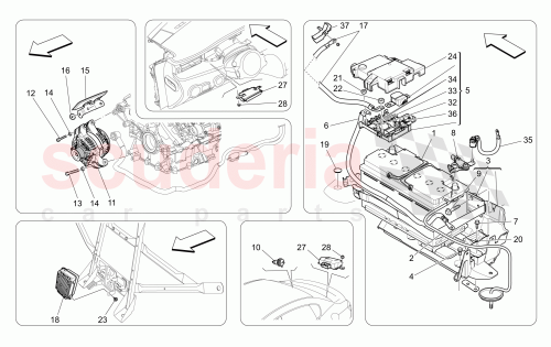 Part Diagram for Maserati 303188