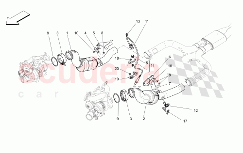 Part Diagram for Maserati 675000134
