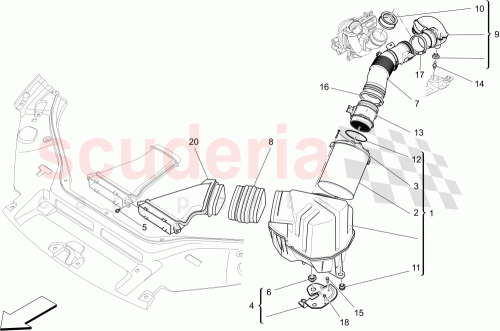 Part Diagram for Maserati 670033792