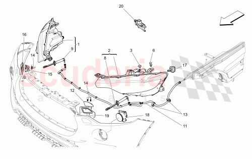 Part Diagram for Maserati 670033497
