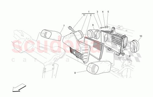 Part Diagram for Maserati 208444