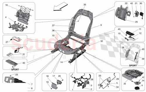 Part Diagram for Maserati 675002091
