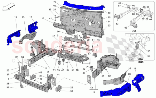 Part Diagram for Maserati 675001778
