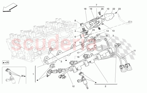 Part Diagram for Maserati 341083