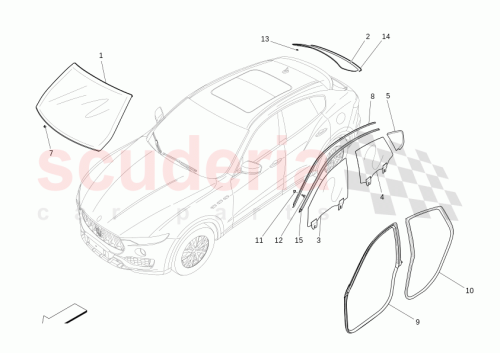 Part Diagram for Maserati 673009003