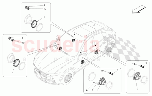 Part Diagram for Maserati 670038095