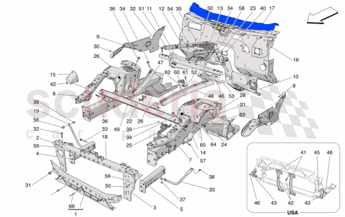 Part Diagram for Maserati 670178461