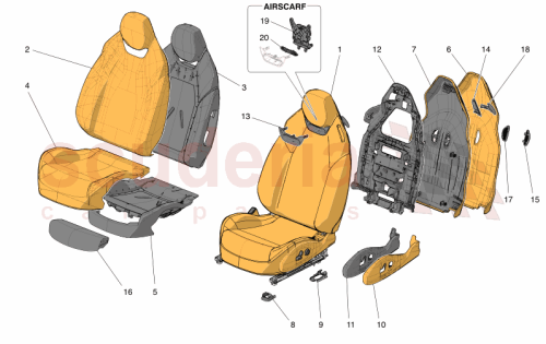 Part Diagram for Maserati 670225082