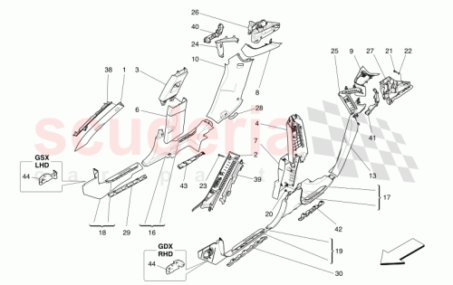Part Diagram for Maserati 673015438