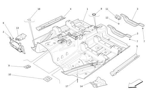 Part Diagram for Maserati 670035645