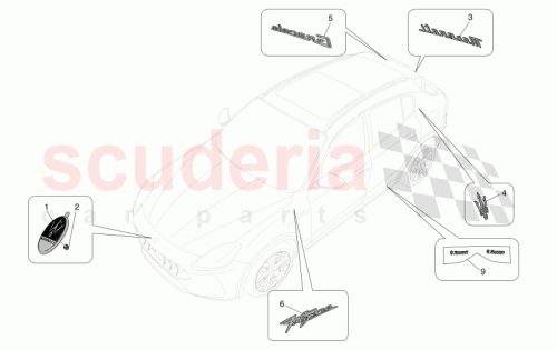 Part Diagram for Maserati 670215821