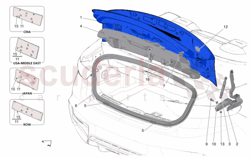 Part Diagram for Maserati 675001461