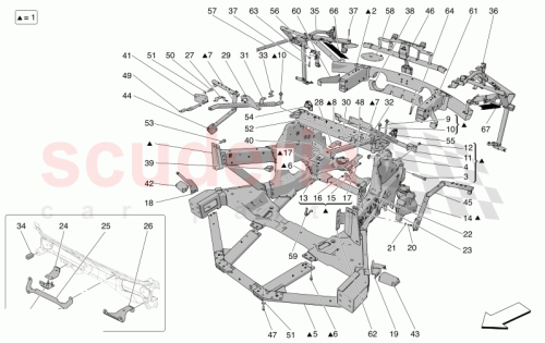 Part Diagram for Maserati 675001355