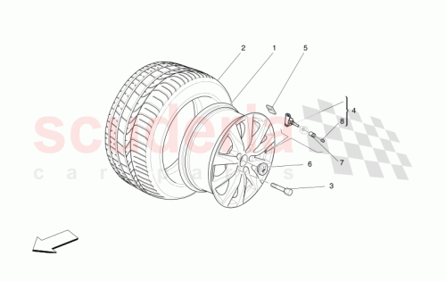 Part Diagram for Maserati 670221455