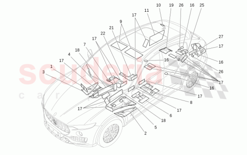 Part Diagram for Maserati 670100315