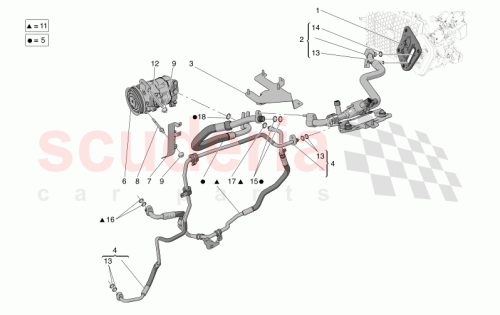 Part Diagram for Maserati 675001090