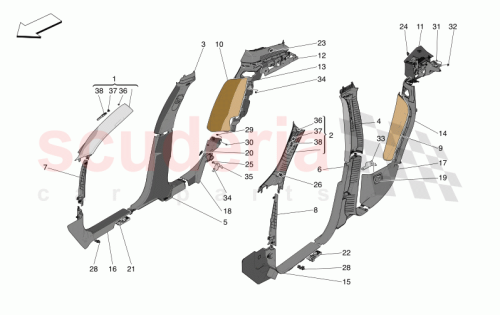 Part Diagram for Maserati 670193975