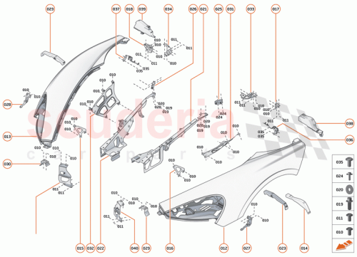 Part Diagram for McLaren 13A3455CP