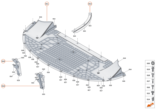 Part Diagram for McLaren 14AA832RP