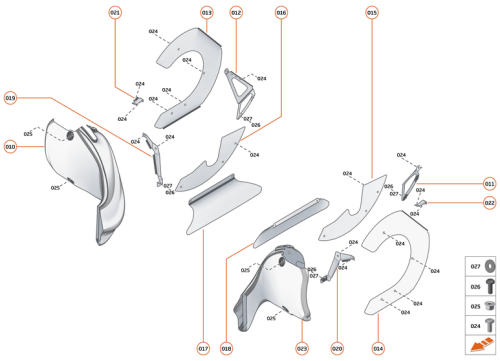 Part Diagram for McLaren 15CA151RP