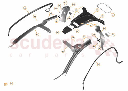 Part Diagram for McLaren 14MA249CP