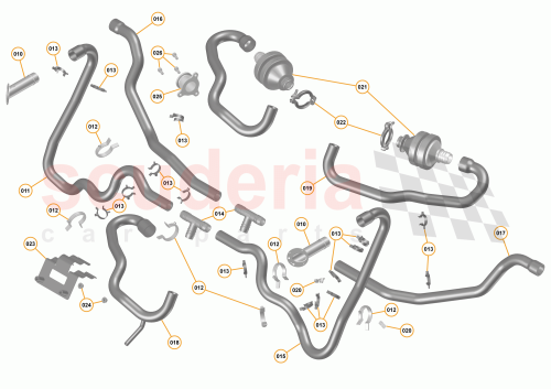 Part Diagram for McLaren 11F0856SP