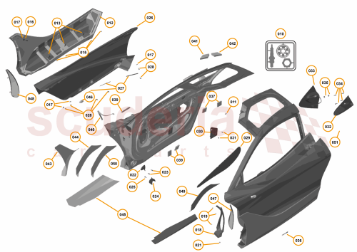 Part Diagram for McLaren 14AB049CP