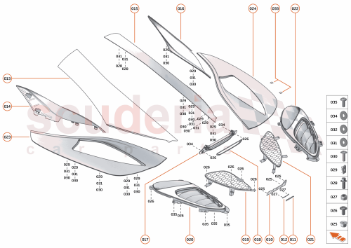 Part Diagram for McLaren 16AA373SP