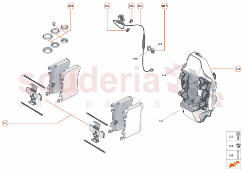 Part Diagram for McLaren 15CA219CP