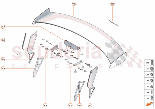 Part Diagram for McLaren 00RG069