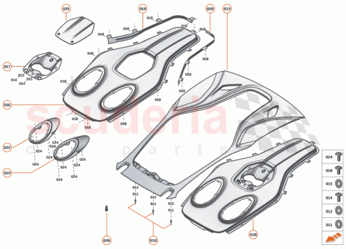 Part Diagram for McLaren 13AB651RP