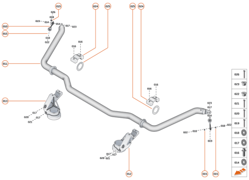 Part Diagram for McLaren 15BA123RP