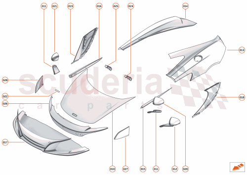 Part Diagram for McLaren 11A9384CP