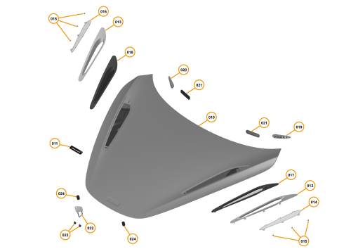 Part Diagram for McLaren 14AB873CP