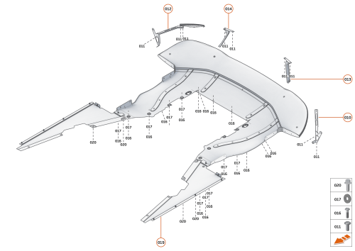 Part Diagram for McLaren 14AC649CP