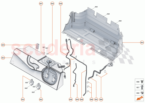 Part Diagram for McLaren 15KA029RP