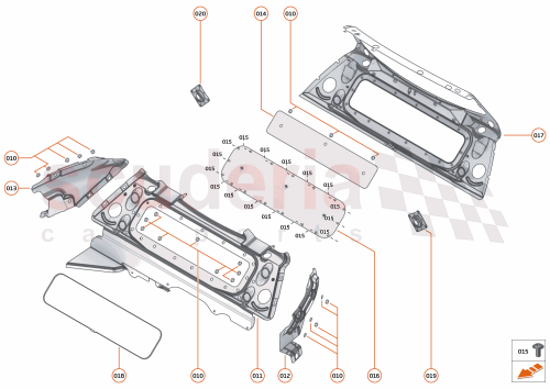 Part Diagram for McLaren 13AA671RP
