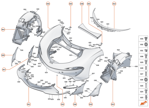 Part Diagram for McLaren 23AA224CP