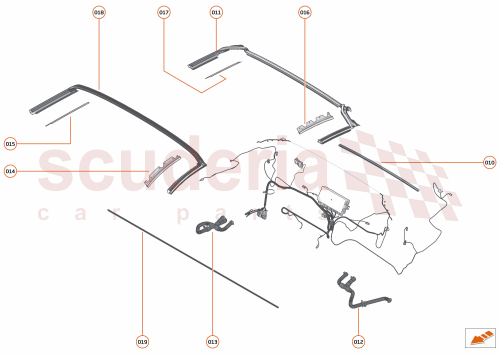 Part Diagram for McLaren 13AA408SP