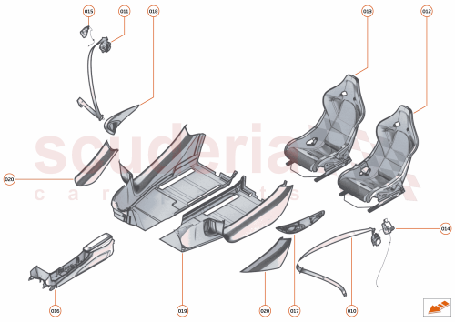 Part Diagram for McLaren 13NA259CP