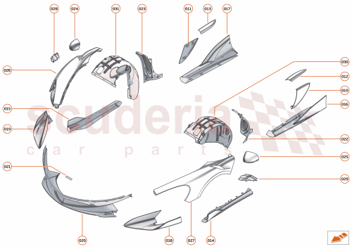 Part Diagram for McLaren 13A6581MP