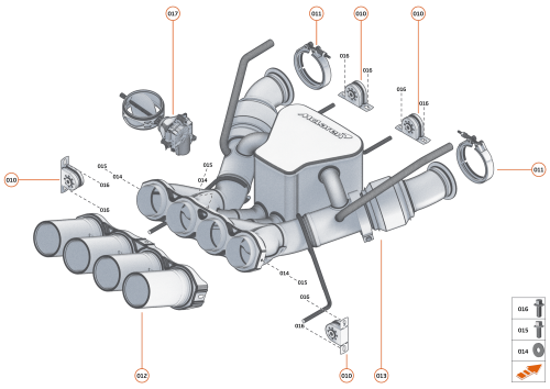 Part Diagram for McLaren 14HA073RP