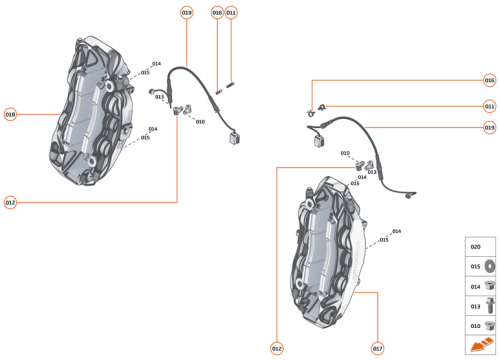 Part Diagram for McLaren 15CA214CP