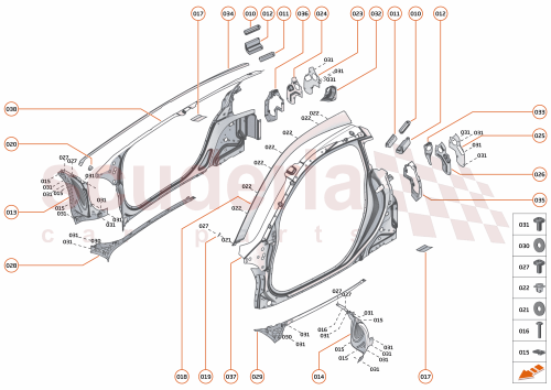 Part Diagram for McLaren 13A3855CP