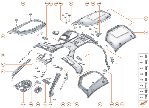 Part Diagram for McLaren 00RA398