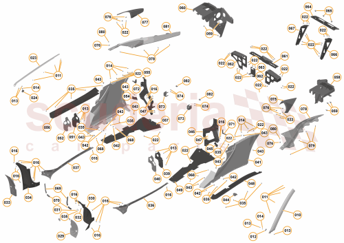 Part Diagram for McLaren 13AA199SP