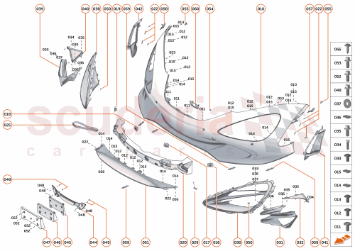 Part Diagram for McLaren 00RA458