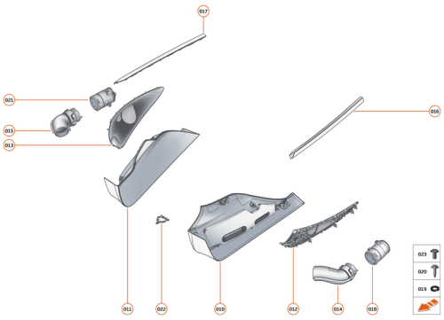 Part Diagram for McLaren 23NA030CP